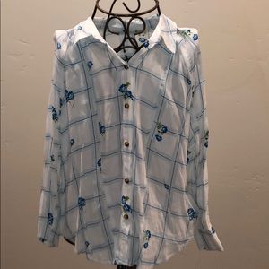 Free People floral button up